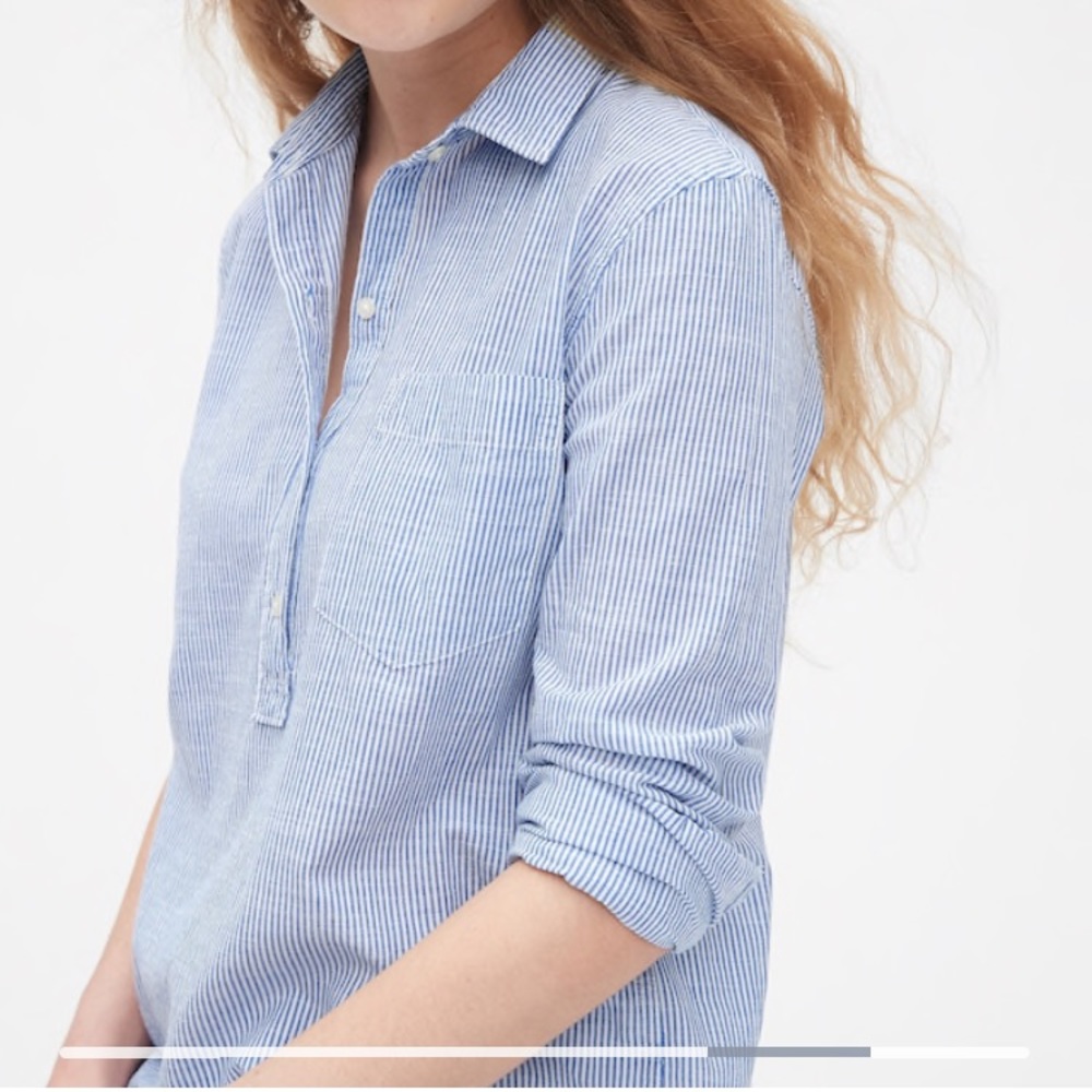 Gap linen long sleeve tunic